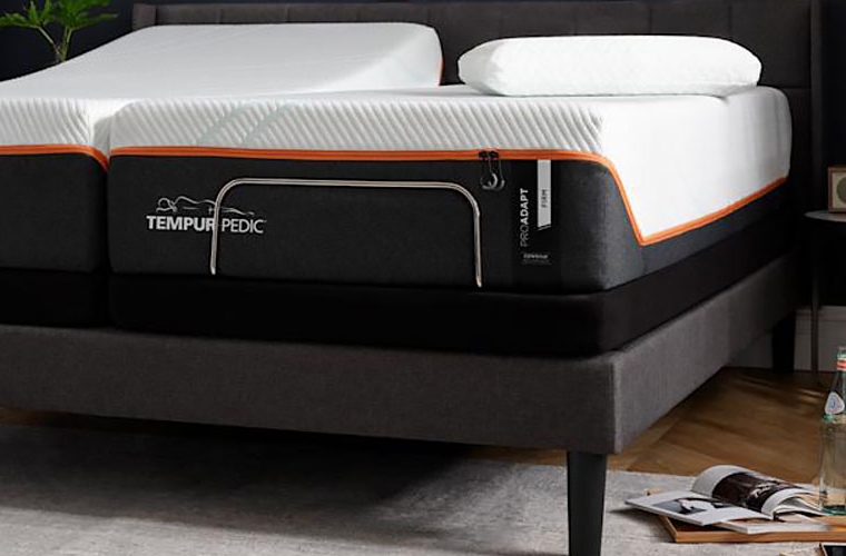 tempurpedic mattress in bedroom